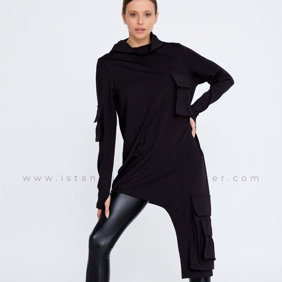 Caraclan funky black tunic brand new. - Picture 1 of 3